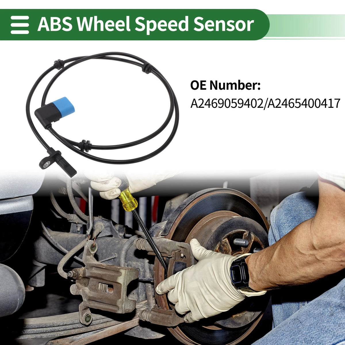 ABS Wheel Speed Sensor for Mercedes-Benz A-Class W176 (2012–2019)