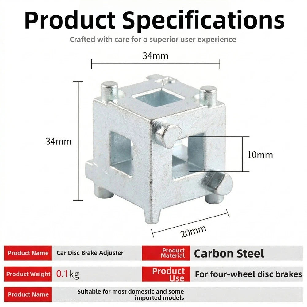 Brake Caliper Adjuster Kit for Piston Retraction (3/8 Square Drive)