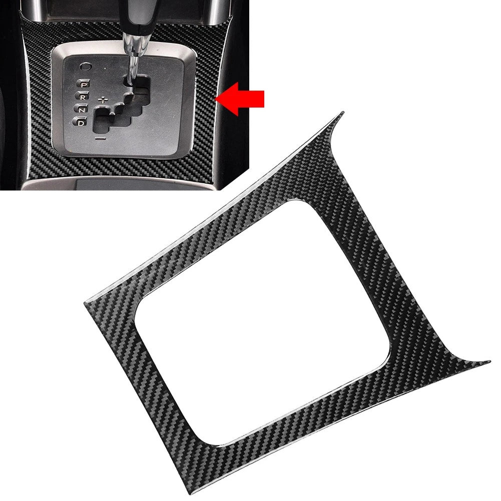 Carbon Fiber Gear Shift Panel Frame Cover Trim for Subaru Forester (2008–2013)