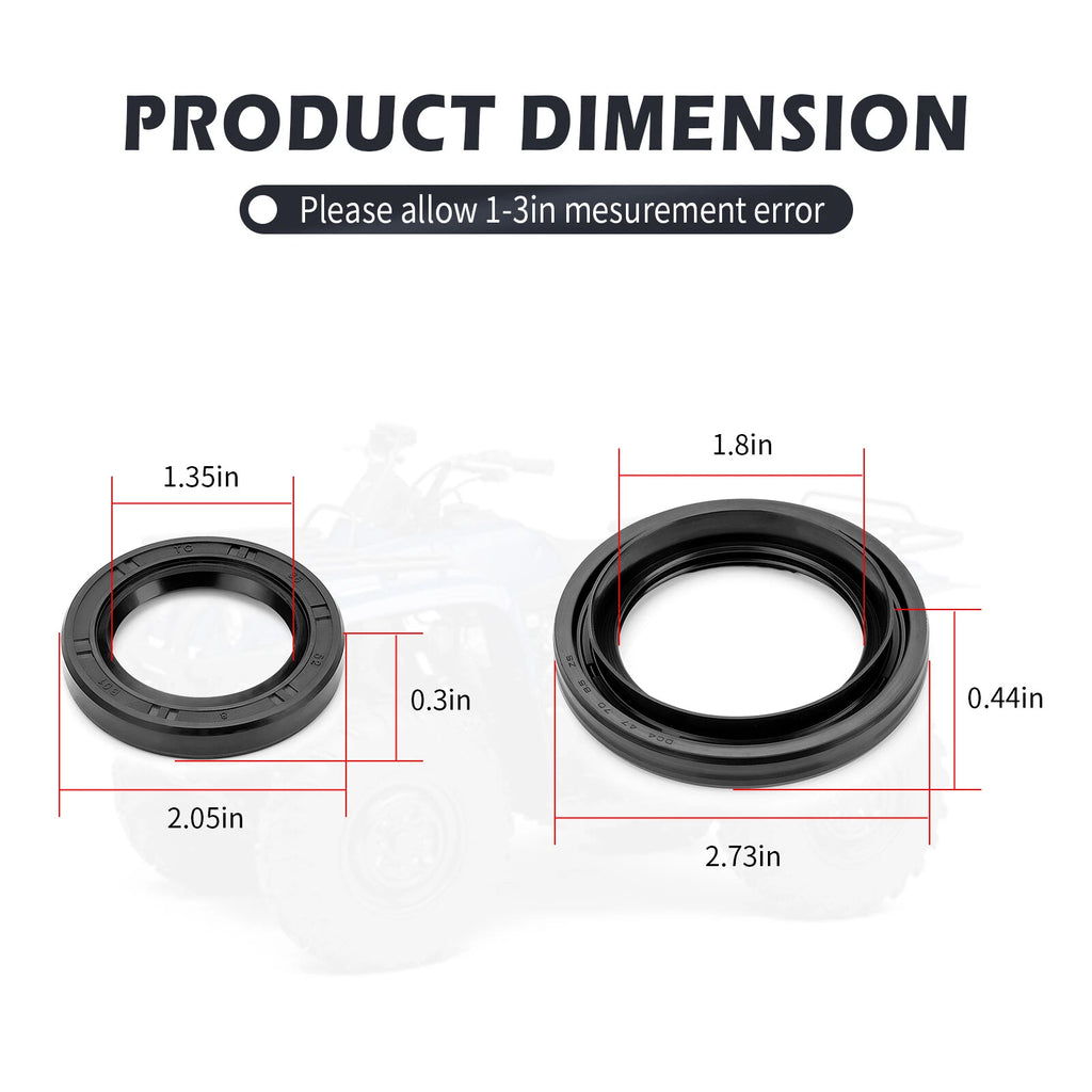 Rear Brake Panel Seals Oil Seal Kit for Yamaha Kodiak 400 (2003–2004)