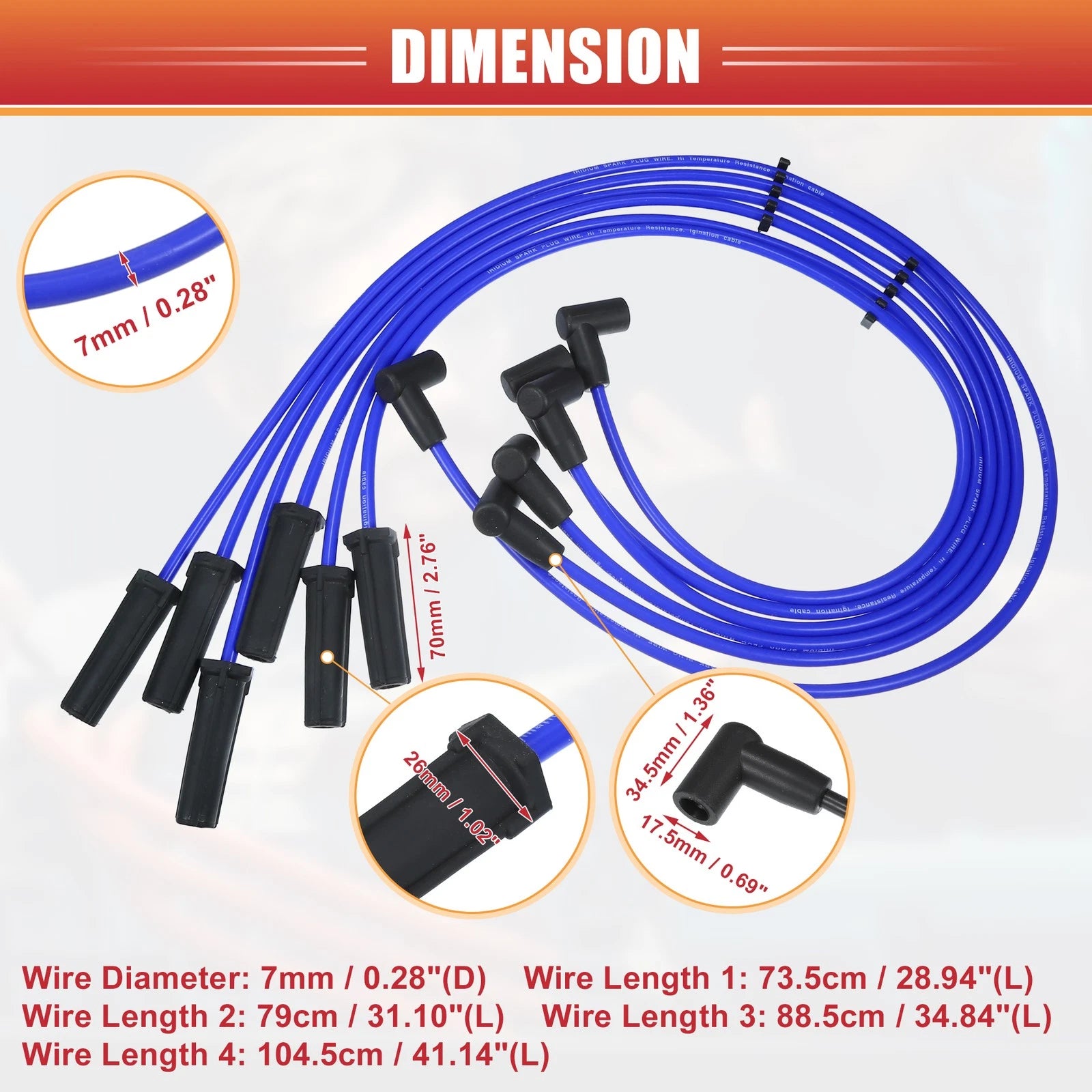 Spark Plug Wire Set Replacement for Chevrolet Impala (2000–2005)