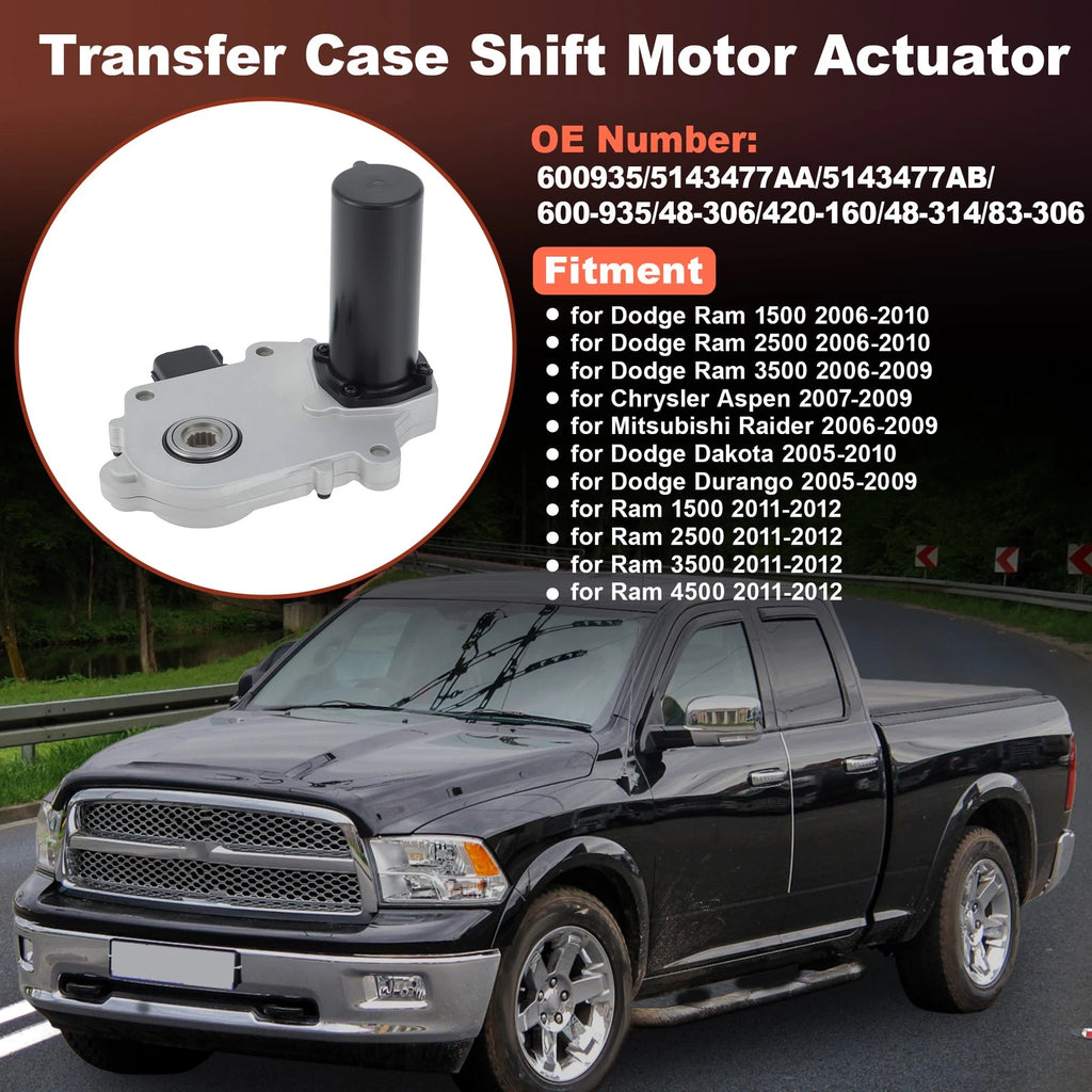 Transfer Case Shift Motor 600-935 for Dodge Ram 1500 2500 3500 Dakota (2002–2010)