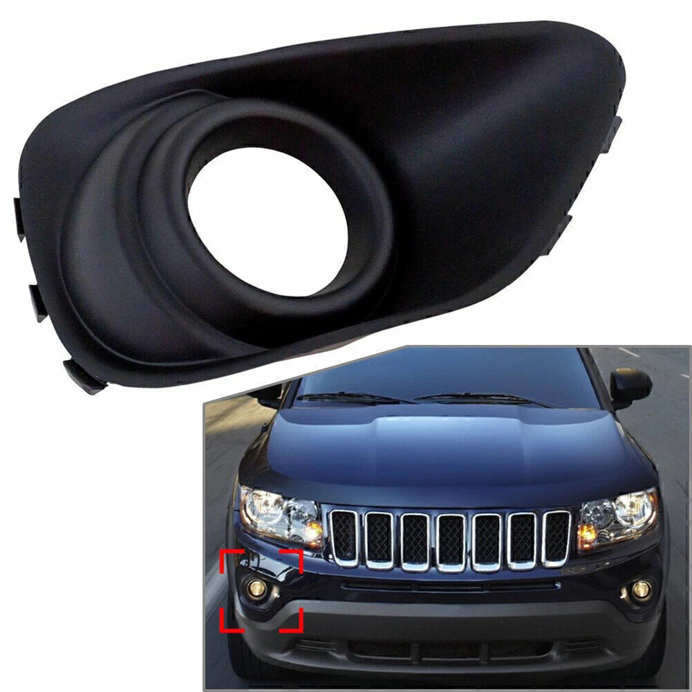 Right Side Front Bumper Fog Light Bezel for Jeep Compass (2011–2017)