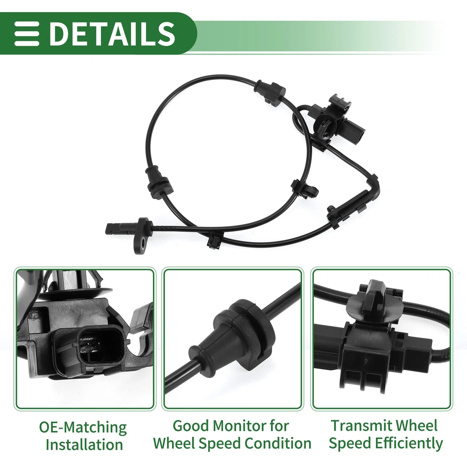 ABS Wheel Speed Sensor No. 57455TEAT01 for Honda Civic (2016–2019) Front Left