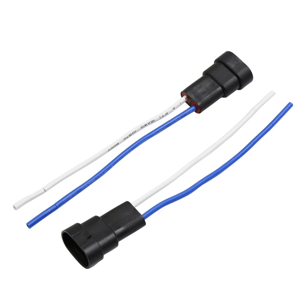 2X Wire Harness Socket Adapter for Car Light Bulb 9005 9006 H11