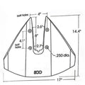 Hydrofoil Stabilizer Fin Kit for Outboard & Stern Drive Engines