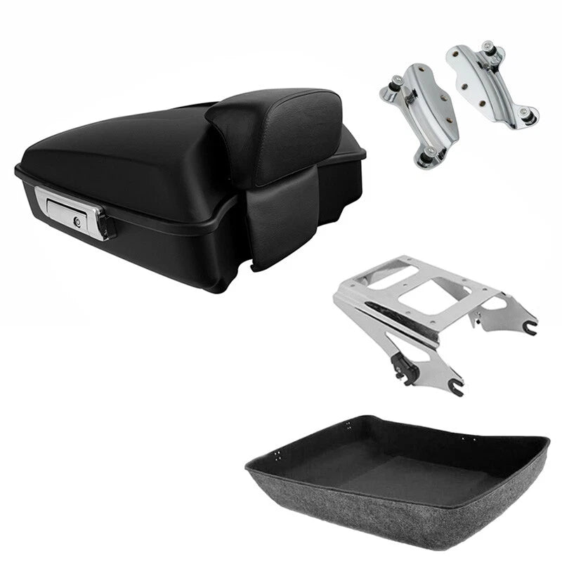Chopped Trunk Pad Mount for Harley Touring (2009–2013) Matte Black