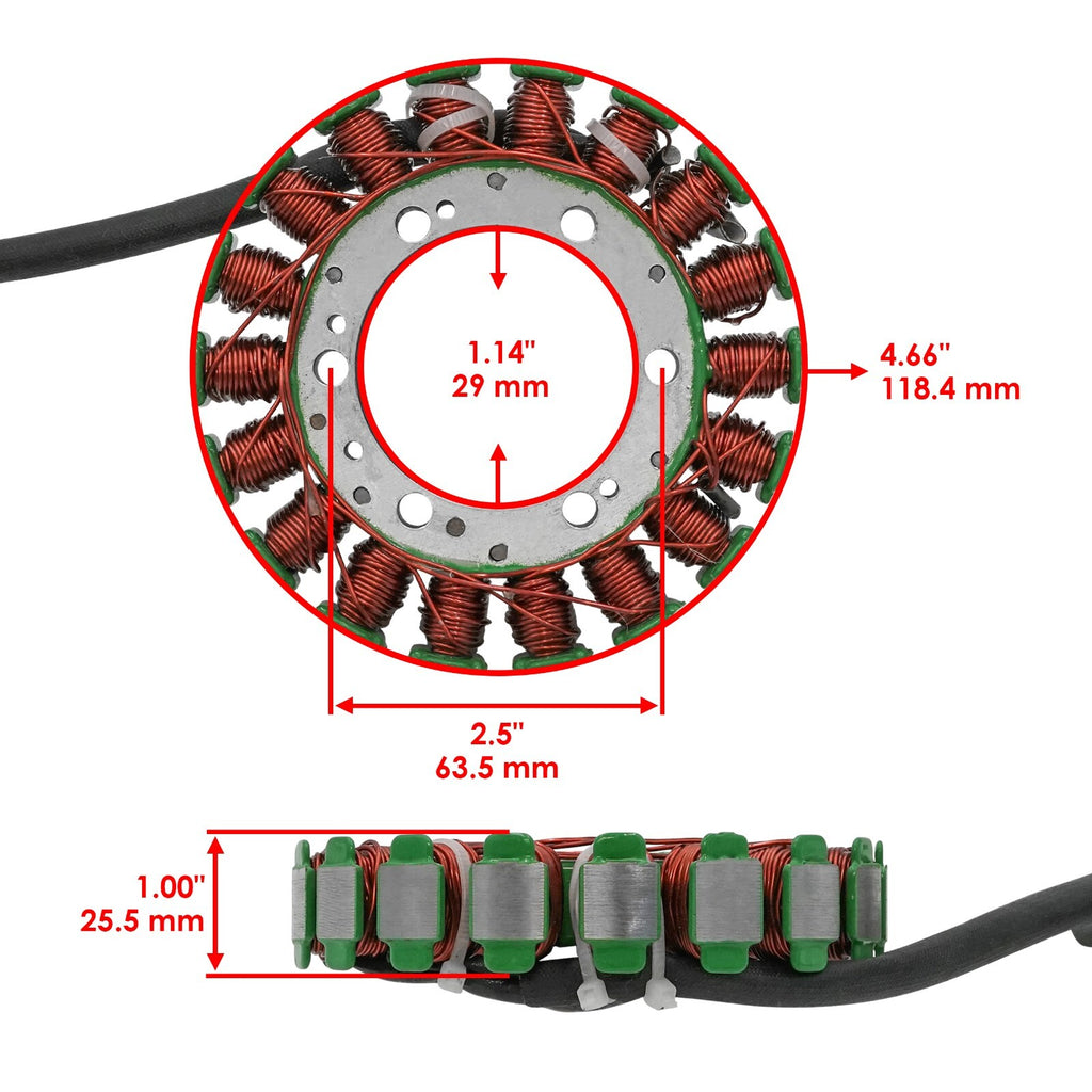 Stator and Gasket Replacement for Suzuki LT-A400F LTA400F Kingquad 2008–2024