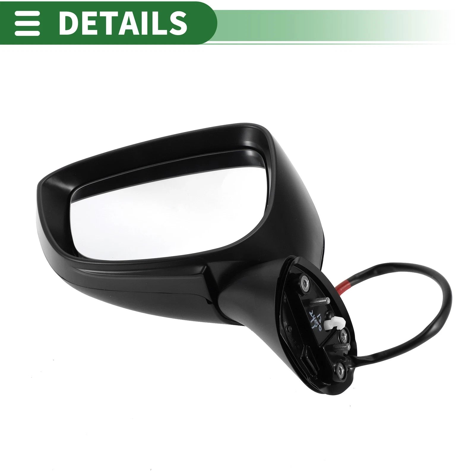 Left Side Door Mirror for Mazda CX-5 (2015–2016) Manual Folding Black