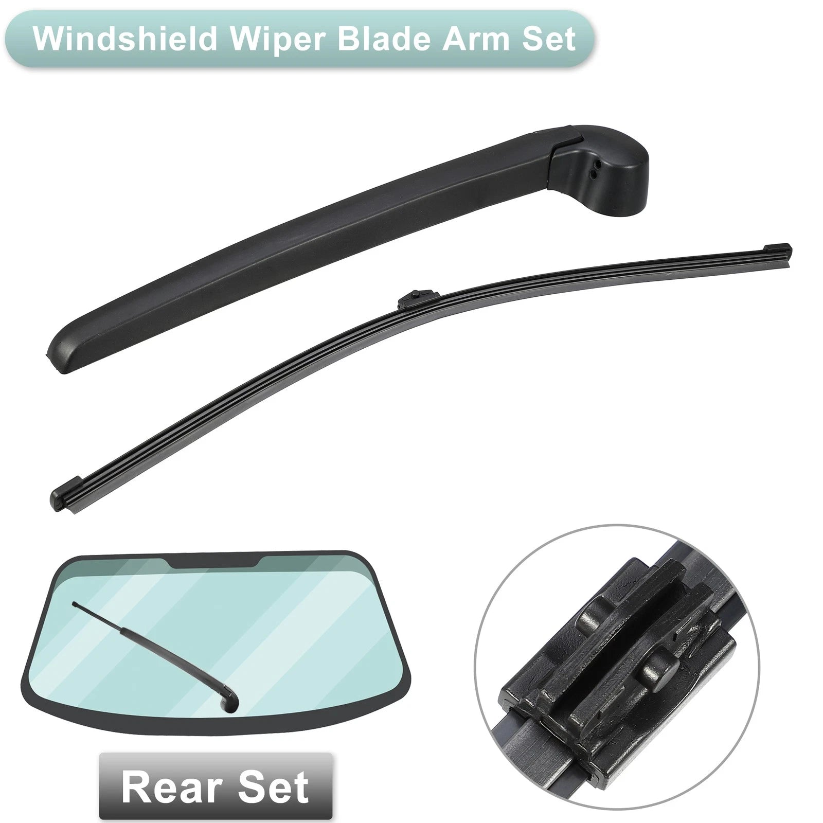 Rear Back Windshield Wiper Arm Set for Audi A4 Allroad Quattro B8 (2010–2015)