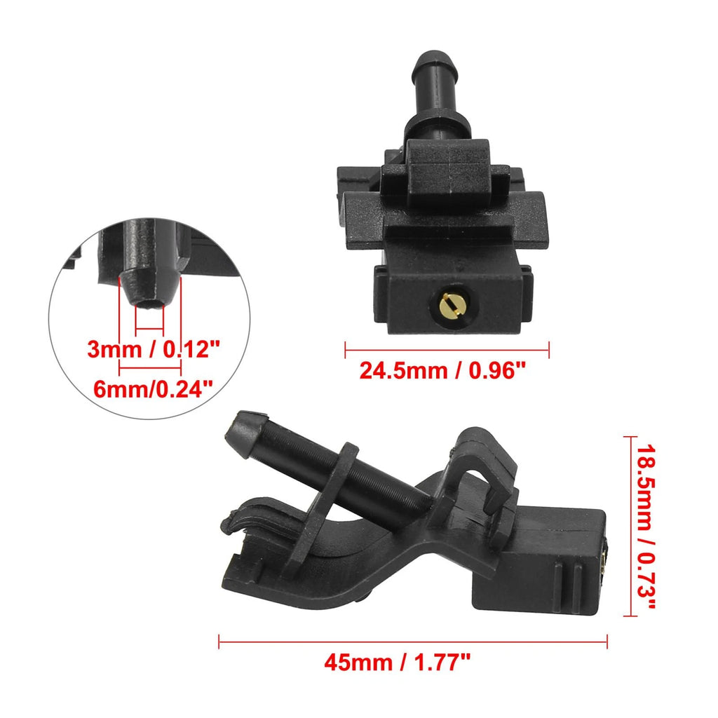 4pcs Front Windshield Washer Nozzles Replacement for Toyota Lexus (2010–2018)