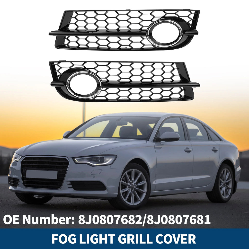 Fog Light Grill Pair Front Replacement for Audi TT 8J (2006–2014)