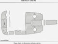 EVA Foam Pads for Maxum 1900 SR3 (2008) Cockpit Swim Platform Teak Deck Mat