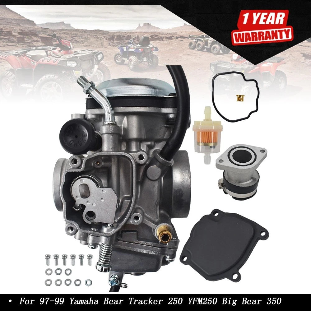 Carburetor for Yamaha Bear Tracker 250 YFM250, Big Bear 350 YFM350 (1997–1999)