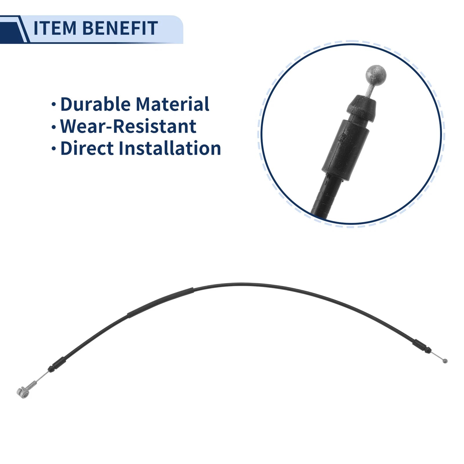 Hood Latch Release Cable Replacement for Hyundai Tucson (2005–2009)