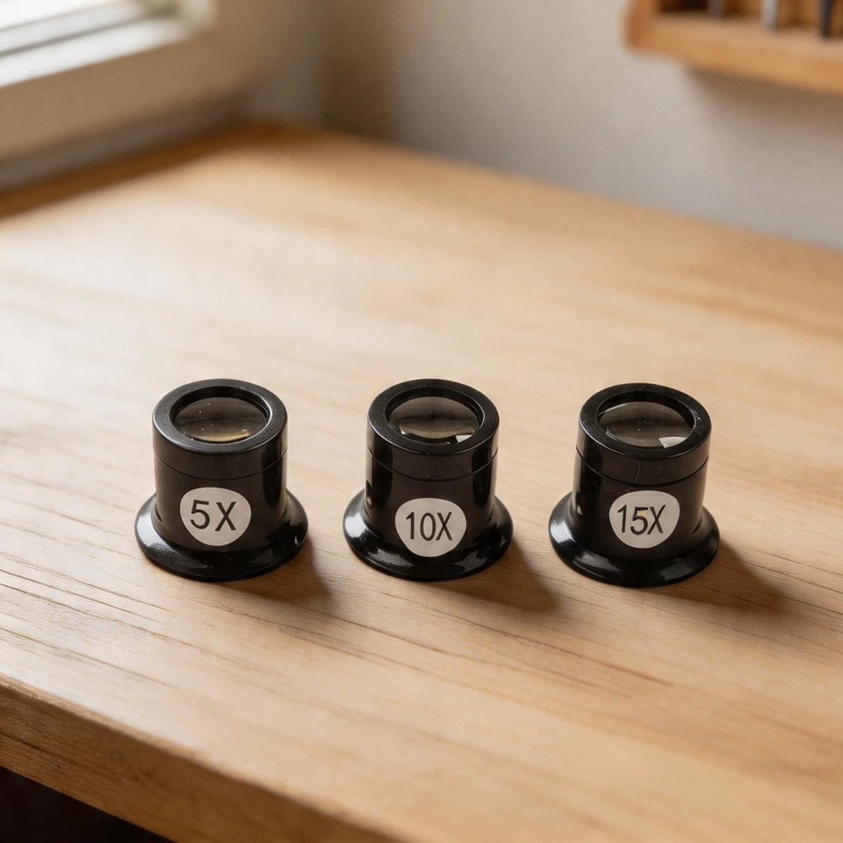 4X Glass Magnifier Loop 5x 15x for Jewelry Use