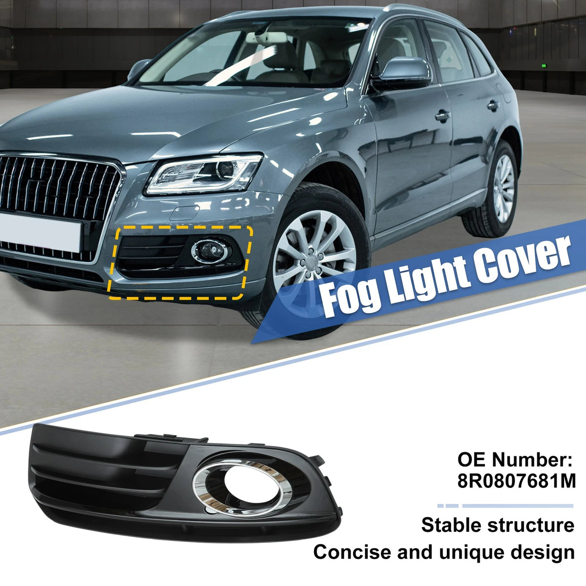 Fog Light Grille Cover Front Left for Audi Q5 (2009–2017)