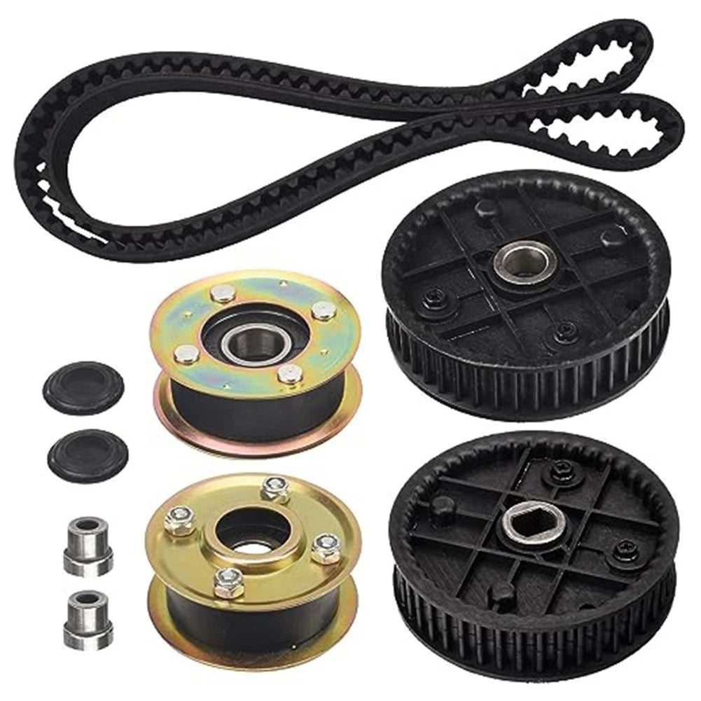 Pulley Belt Kit and Sprockets for Lawn Mower