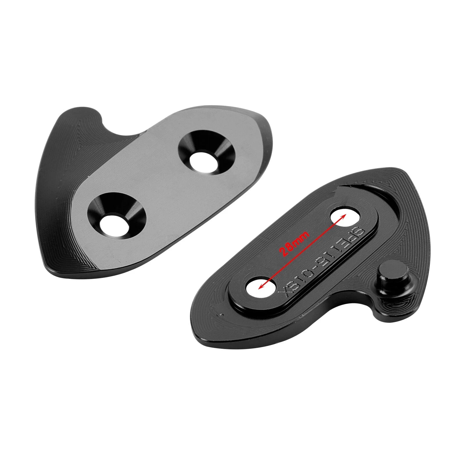 CNC Aluminum Black Mirror Block Off Plates for Yamaha R1/R1M/R1S (2015–2019)