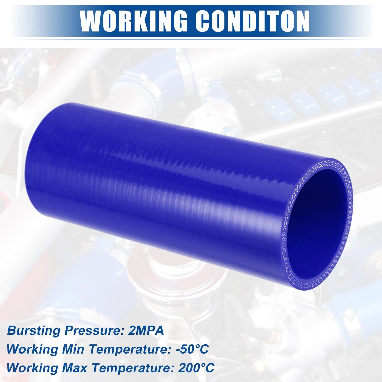 2" ID 6" Length Silicone Reducer Hose for Intercooler (Universal)