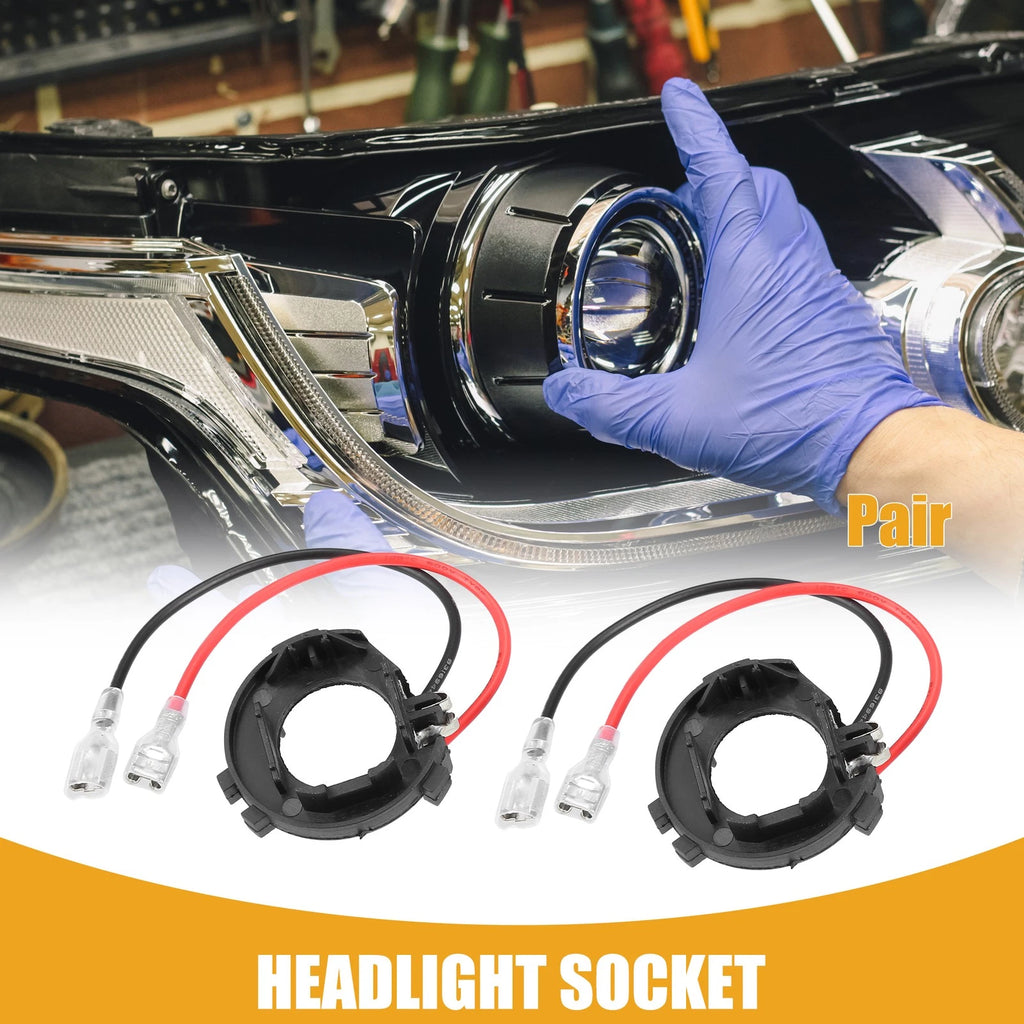 LED Headlight Holder Socket Pair for Volkswagen (2005–2015)