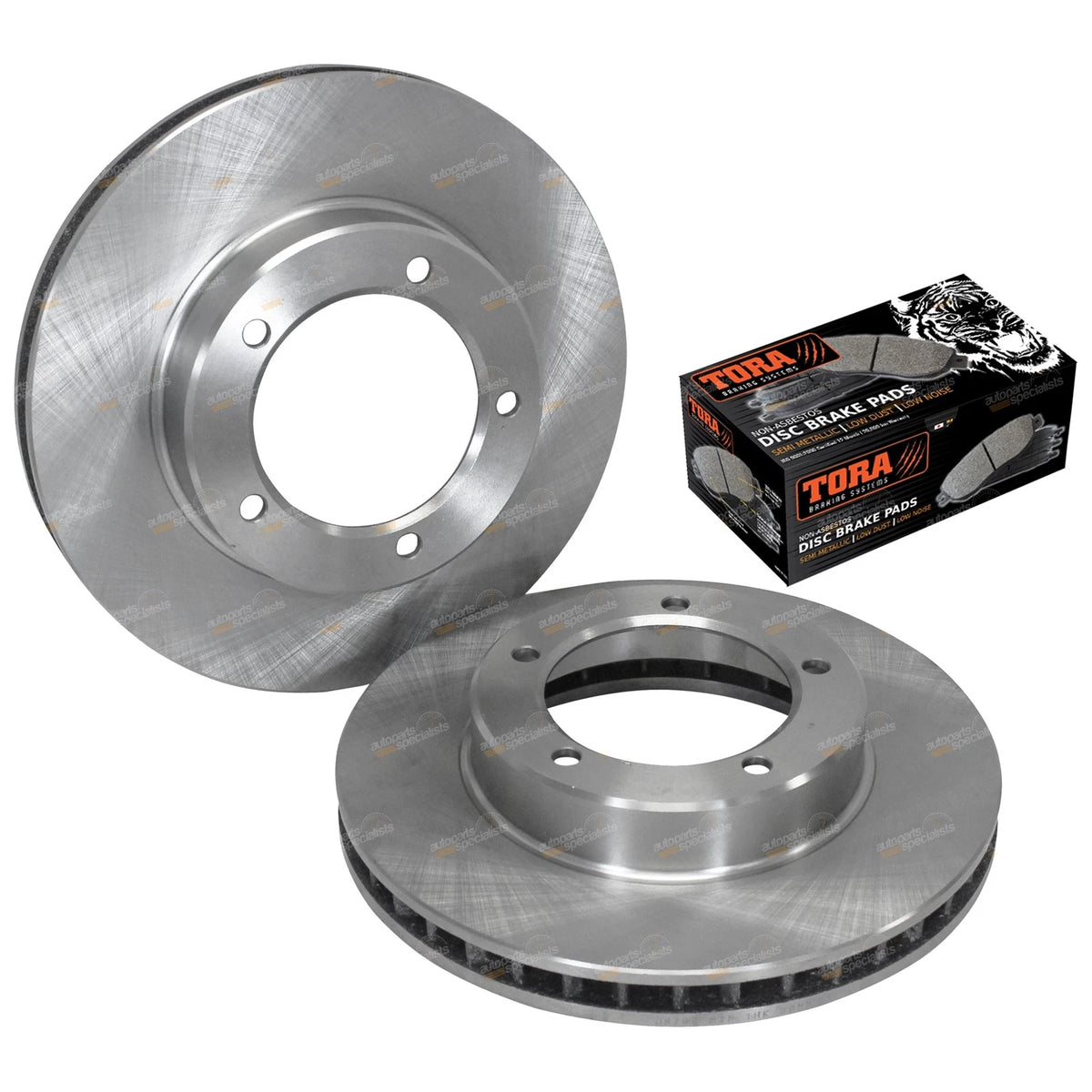 2x Front Disc Brake Rotors + Pads for Lexus LX470 (1998–2007)