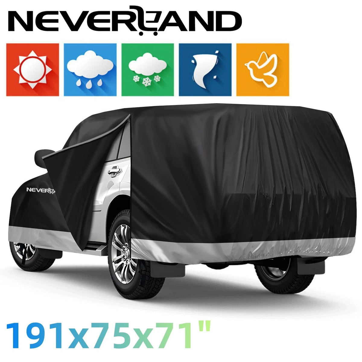 SUV Car Cover for Porsche Macan (Waterproof, Snow, UV, Dust)
