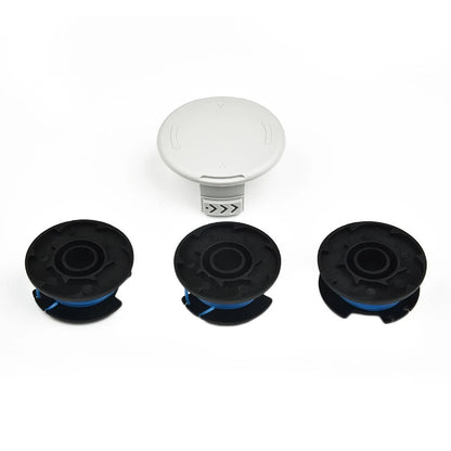 3 Pack Replacement Spool String Trimmer Line for Spool and Cap