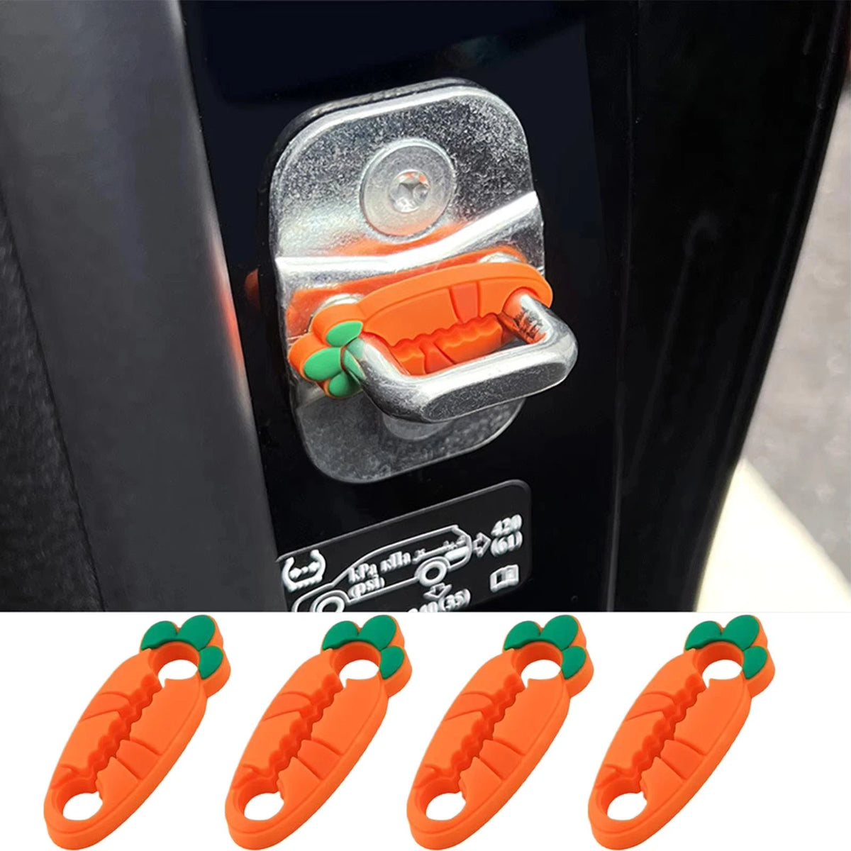 4PCS Compact Door Protection Pad for Car Side Panels with Easy Installation