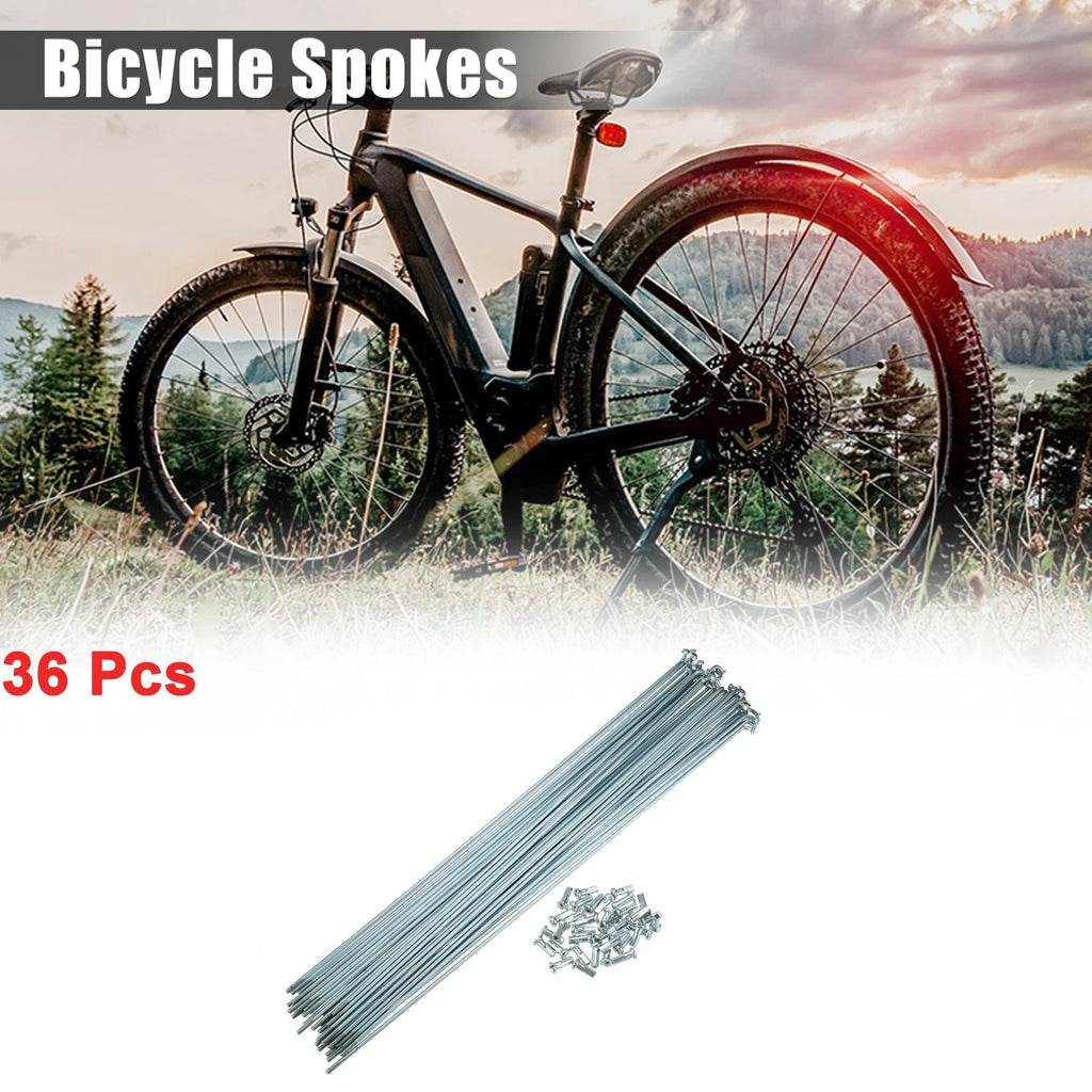 Bicycle Spokes Kit 14G J Bend 266mm with Nipples for Universal Use