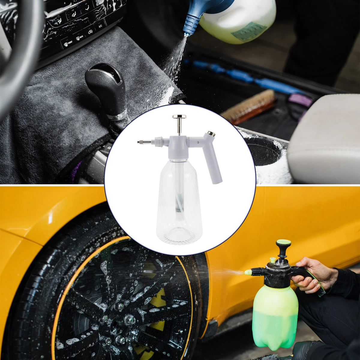 1.5L Pump Spray Washer Bottle for Car (Universal)