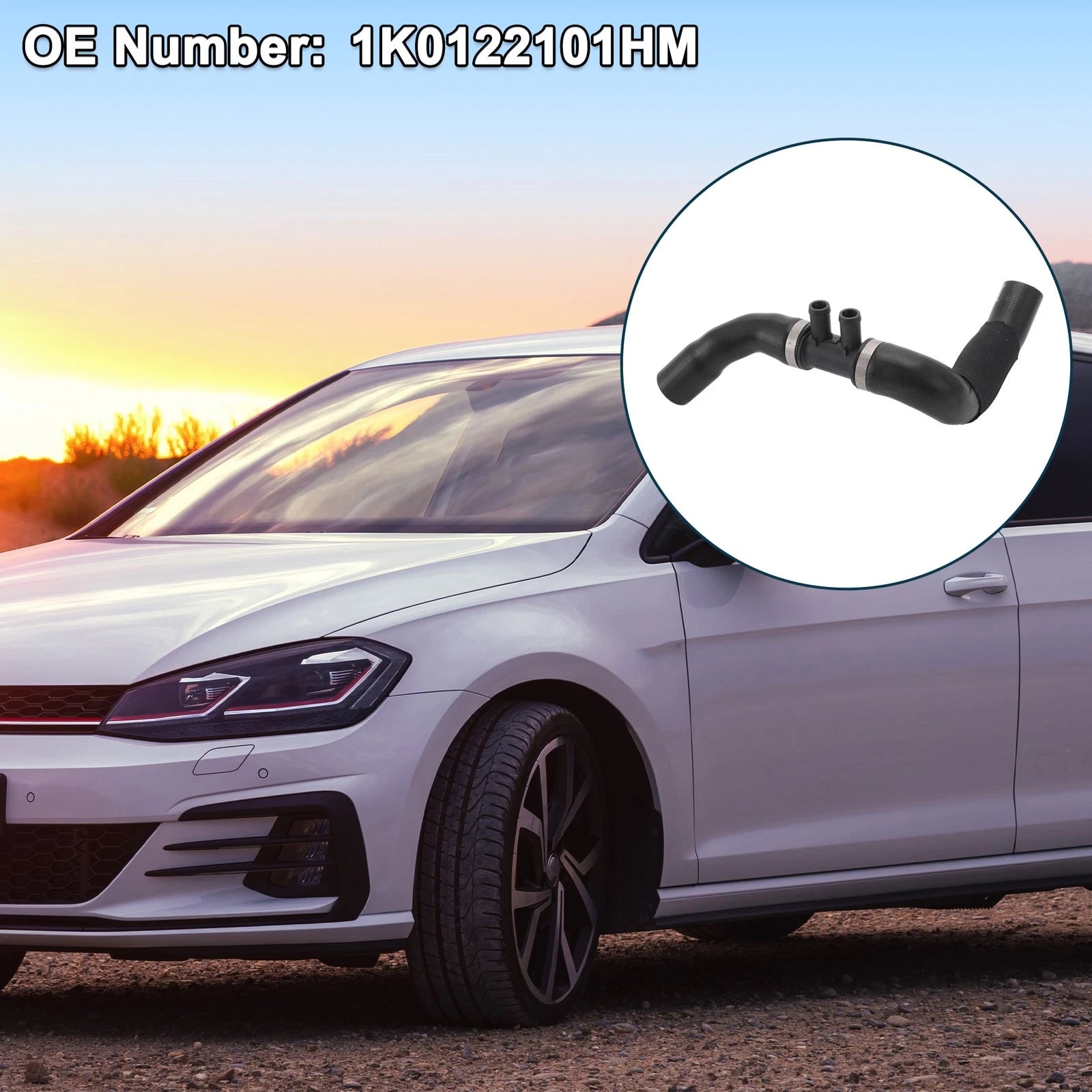 Radiator Hose Replacement for Volkswagen Golf (2009–2011) Rubber Plastic