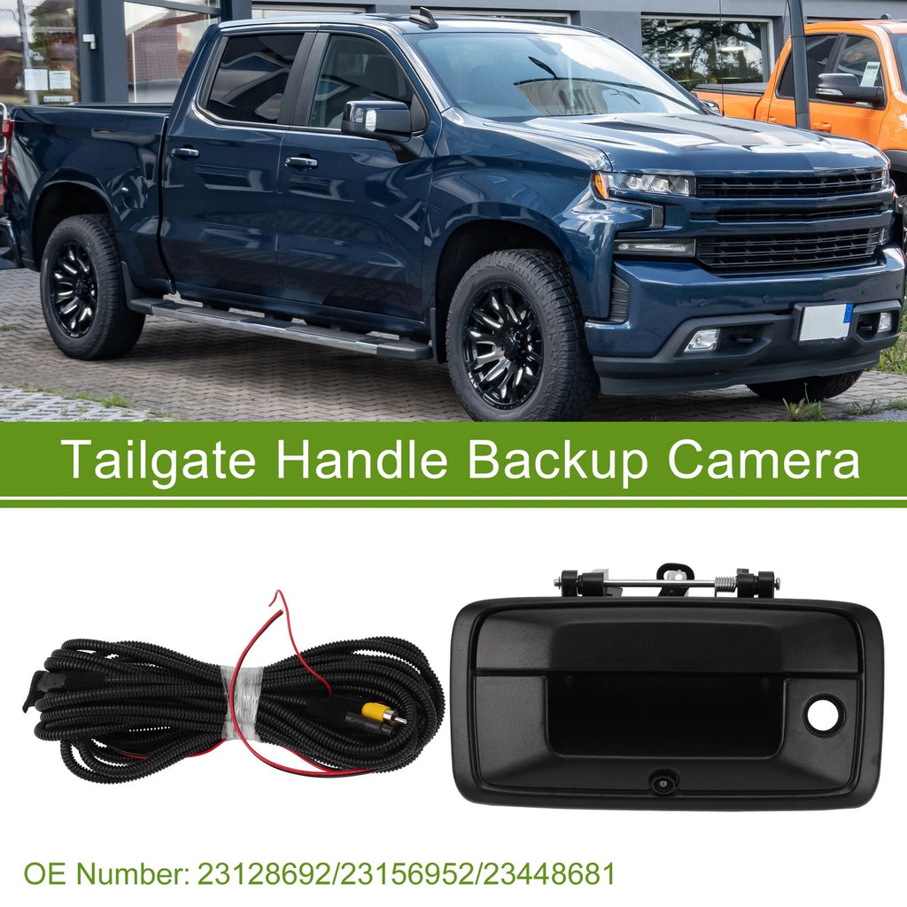 Tailgate Handle Backup Rear View Camera Replacement for Chevrolet Silverado (2015–2020)