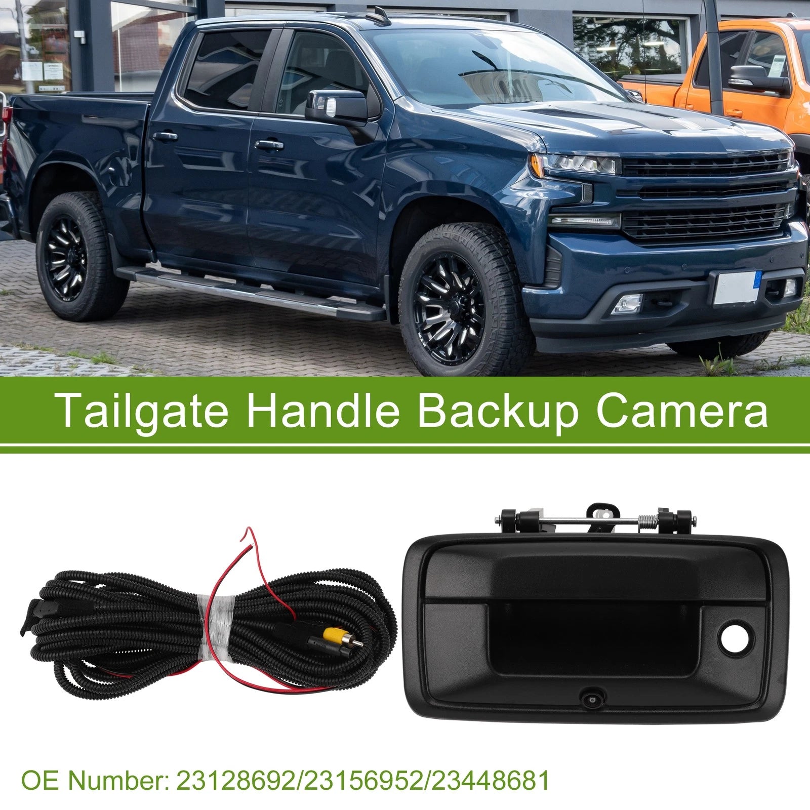 Tailgate Handle Backup Rear View Camera Replacement for Chevrolet Silverado (2015–2020)