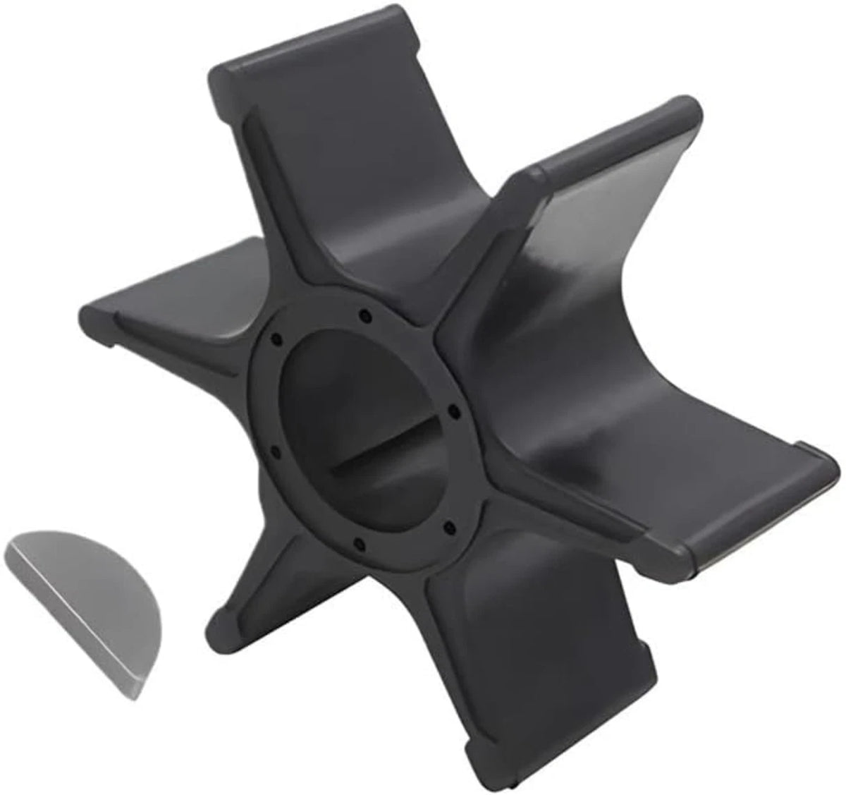 Water Pump Impeller with Key for Suzuki 4 Stroke 9.9 15 HP Outboard (17461-93900)