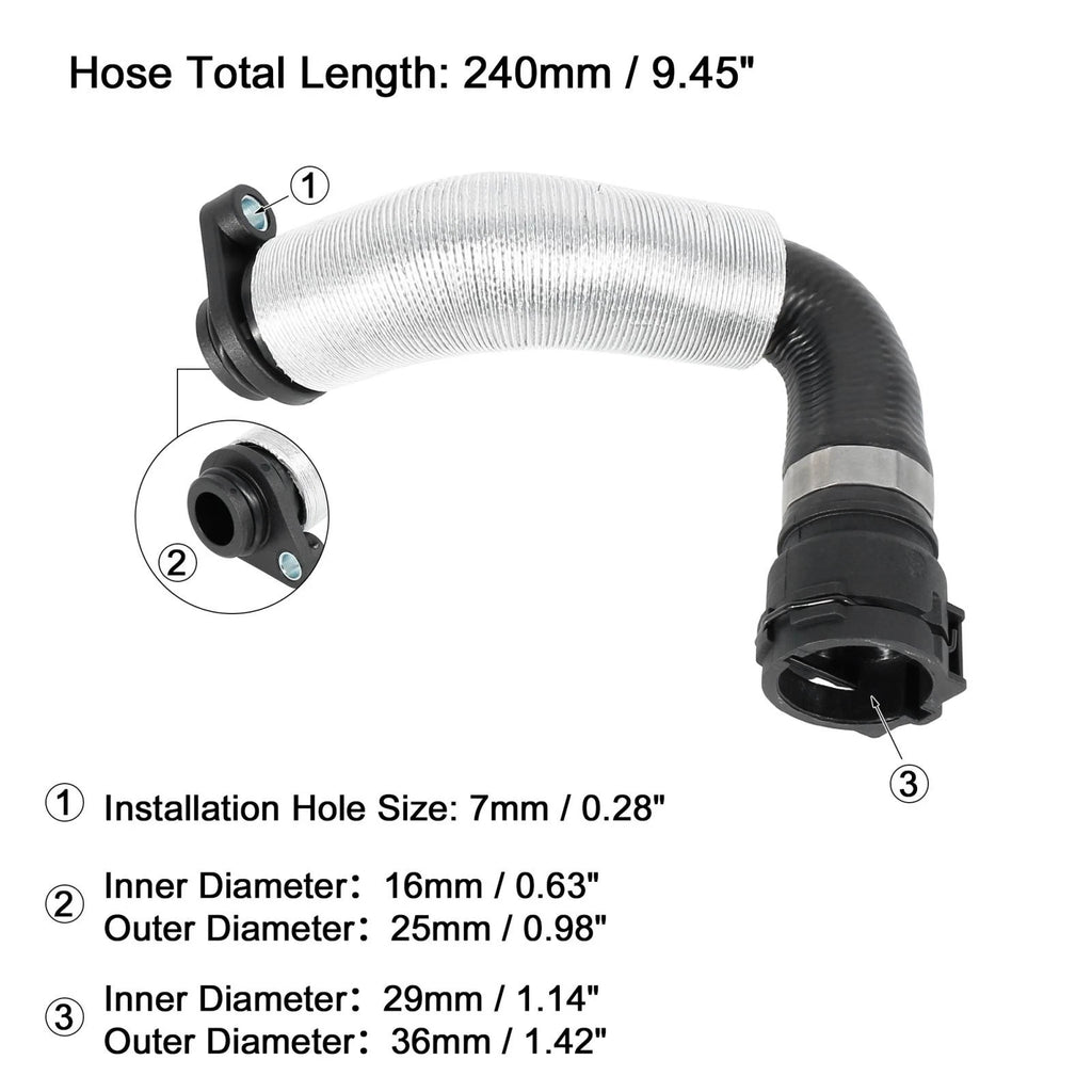 Coolant Water Hose for BMW 320i from Expansion Tank (2004–2005)