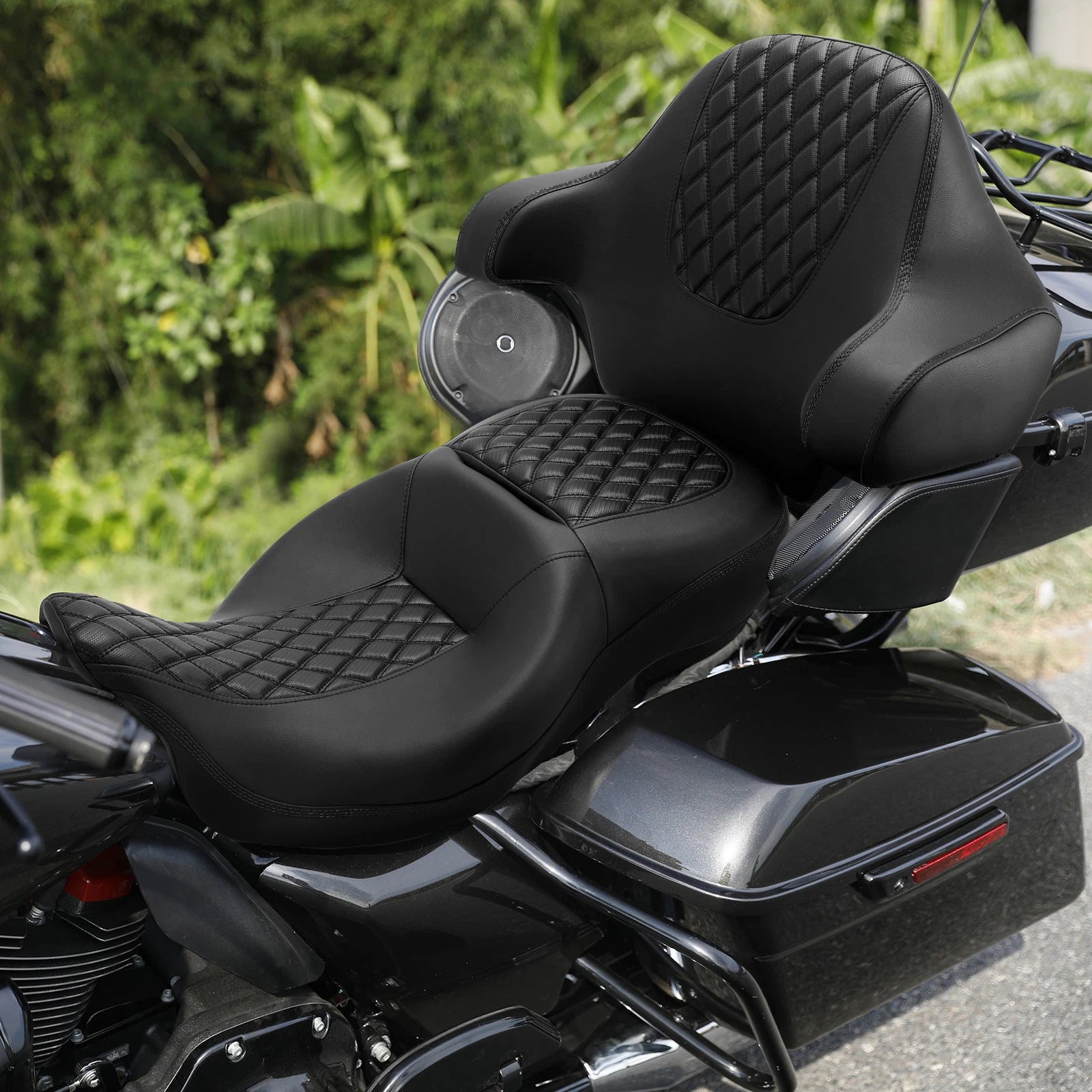 Wrap-Around Backrest Pad for Harley Touring Electra Glide (2014–2024)