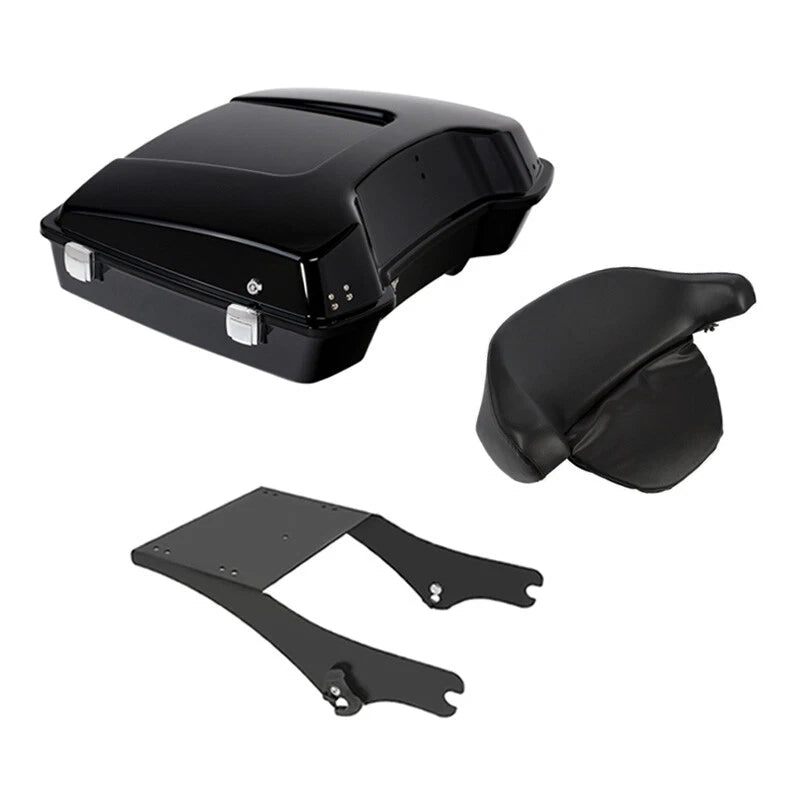 Black Razor Trunk Backrest for Harley Touring Electra Glide (1997–2008)