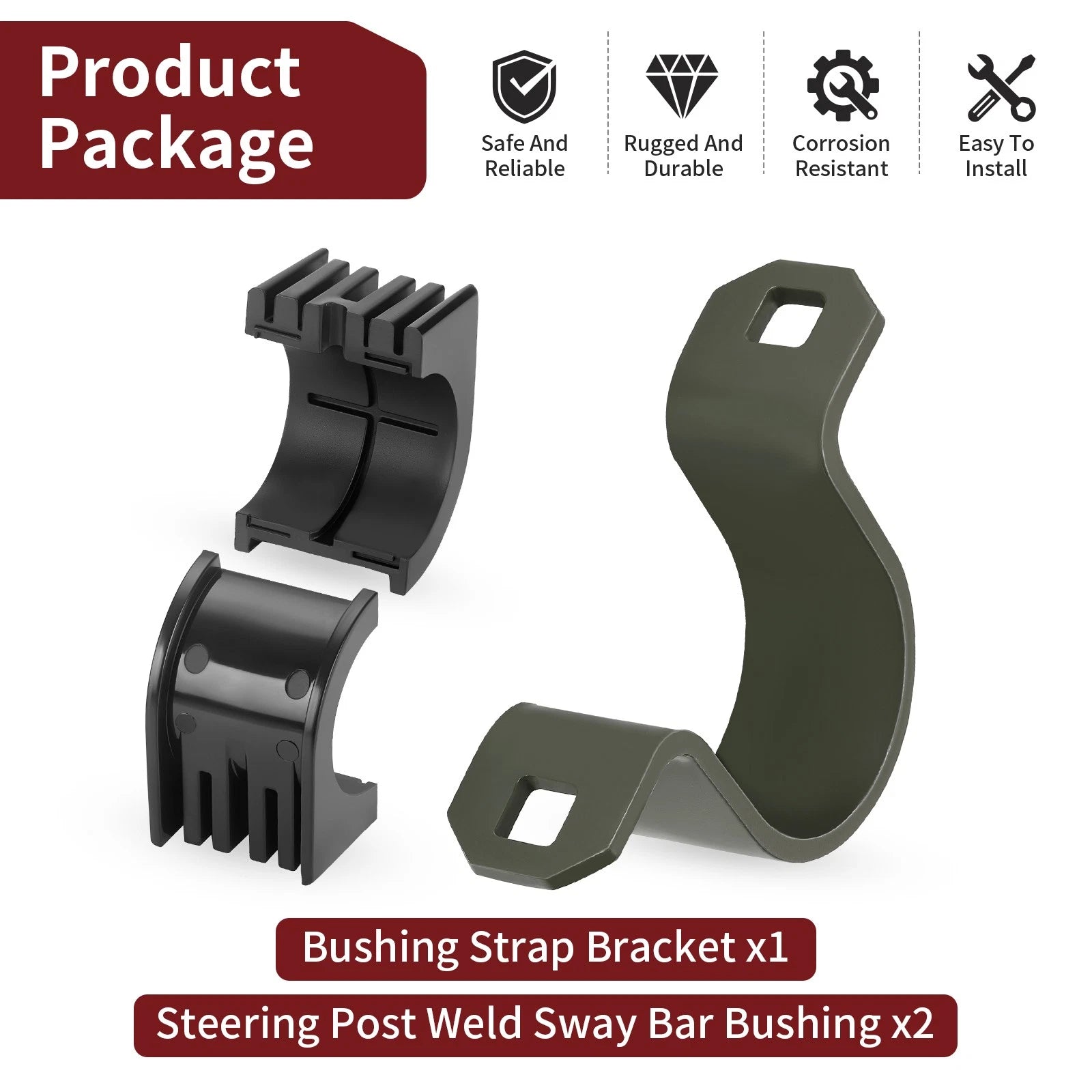Steering Post Bushing w/ Strap Bracket for Polaris Sportsman XP 1000 (2015–2025)