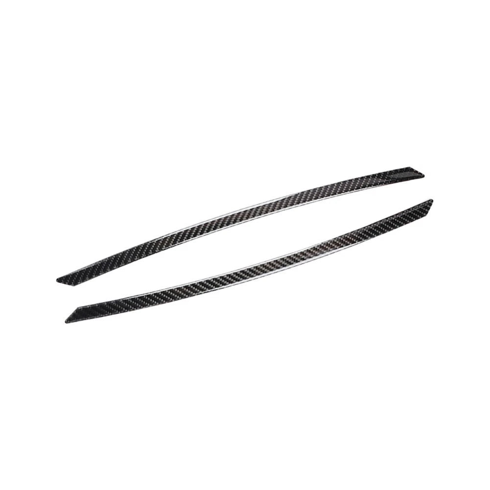 Carbon Fiber Front Headlight Eyebrows Eyelids Trim For Audi A4 A5 2009-2016