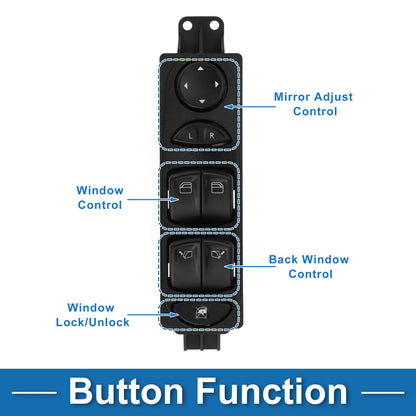 Power Window Switch for Mercedes-Benz Vito W639 (2003–2014) No. 6395451213