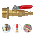 Brass Water Blowing Adapter for RVs Campers (Standard Size Threads)
