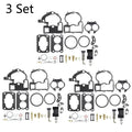 Set of 3 Carburetor Overhaul Kits for Mercruiser 3.0L 4.3L 5.0L 5.7L