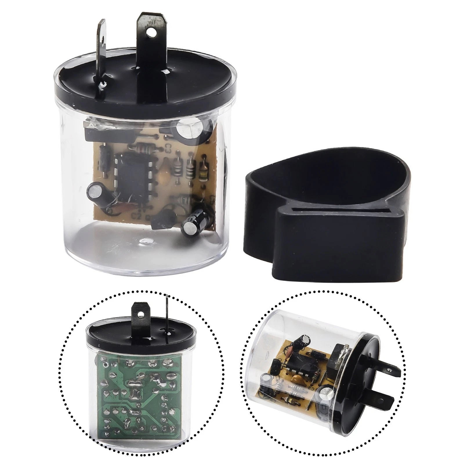 2X 12V 2Pin Variable Car Blinker Relay for LED Turn Signals