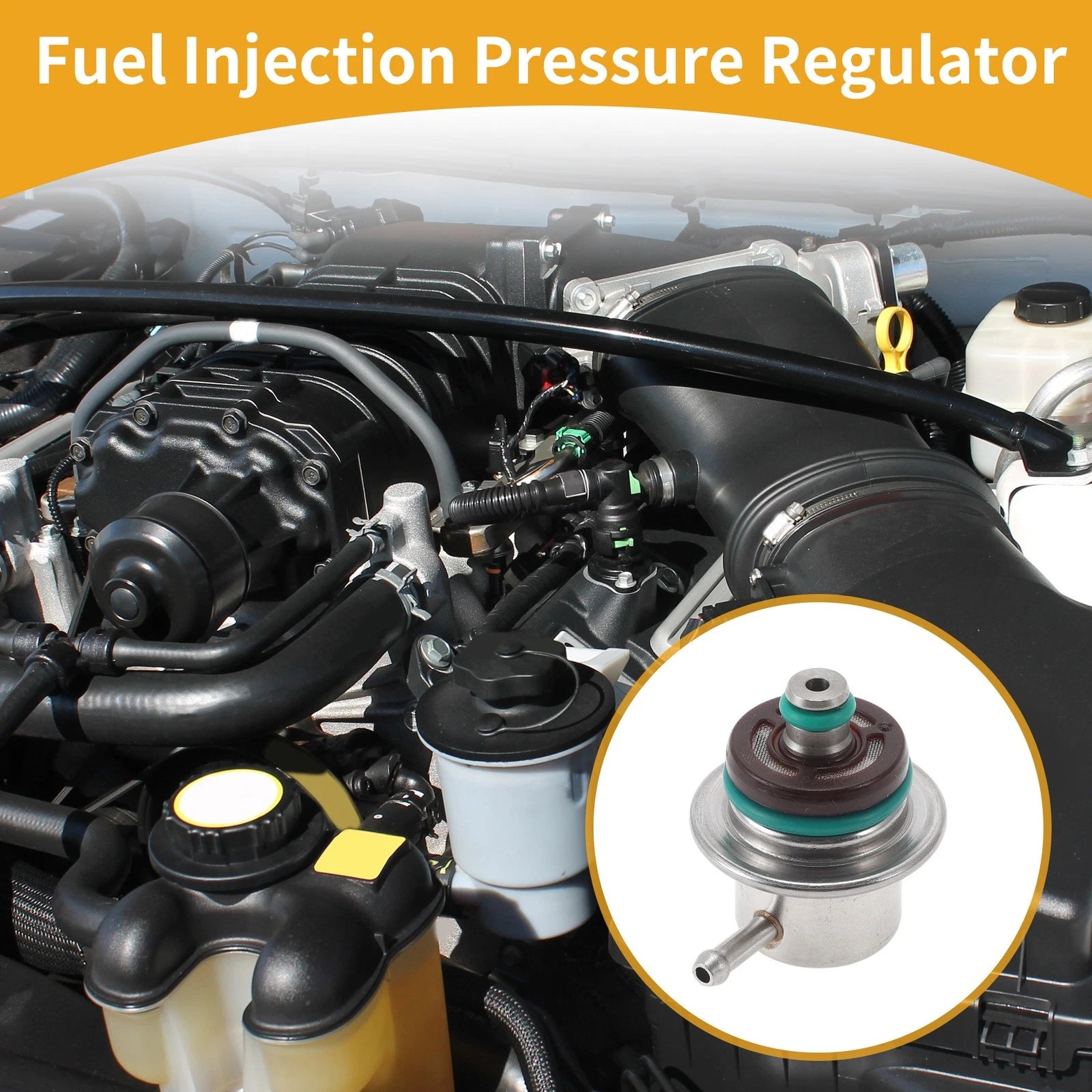 Fuel Pressure Regulator Replacement for Audi A4 (1994–2000) 20-70 PSI Metal