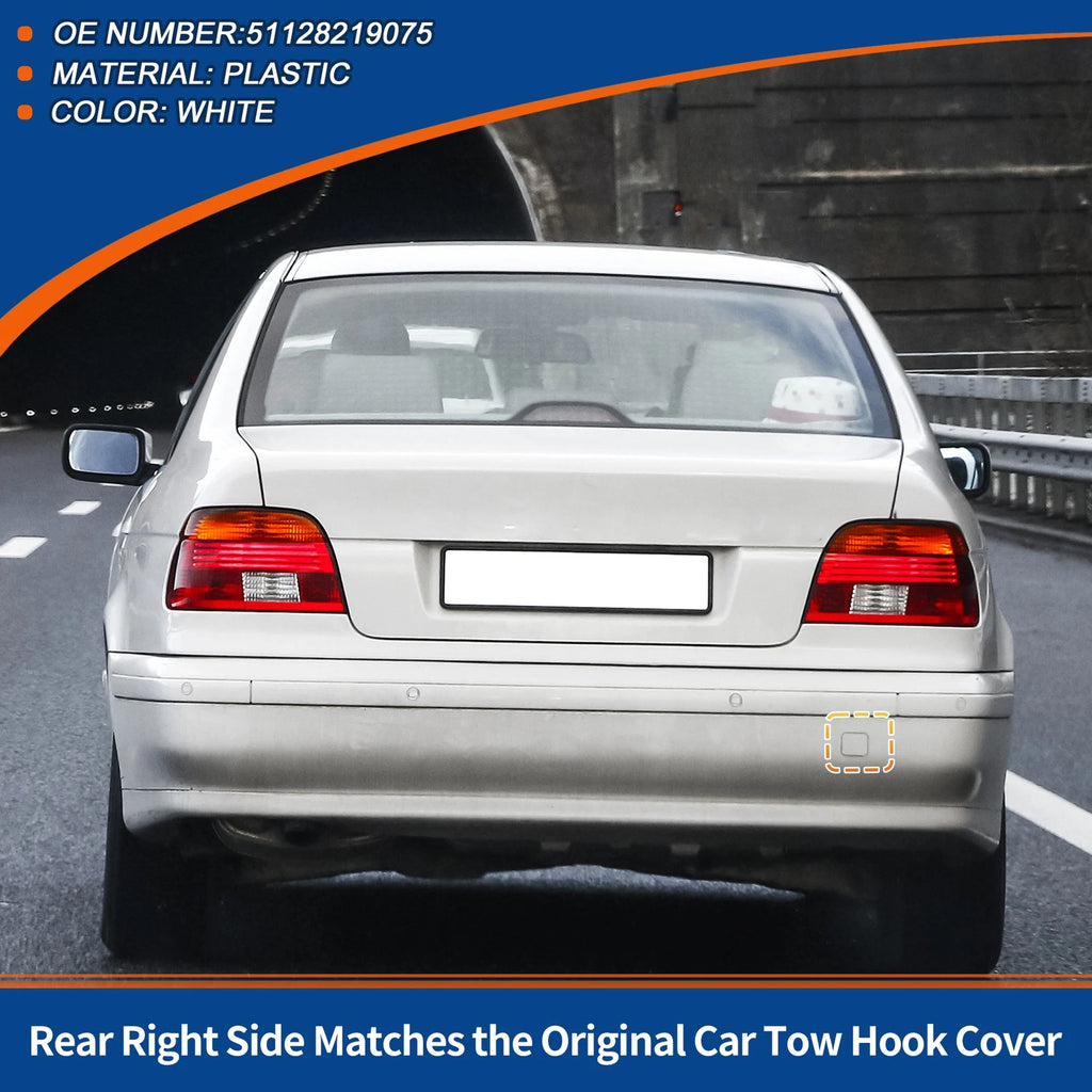 Rear Tow Hook Cover Replacement for BMW 525i 528i 530i 540i (2010–2017)