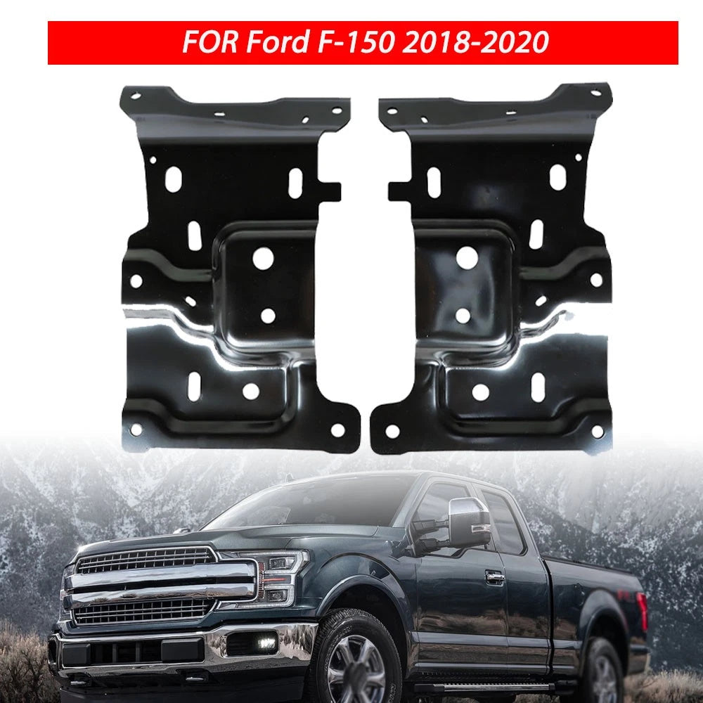 Set of 2 Front Left & Right Bumper Mounting Brackets for Ford F-150 (2018–2020)