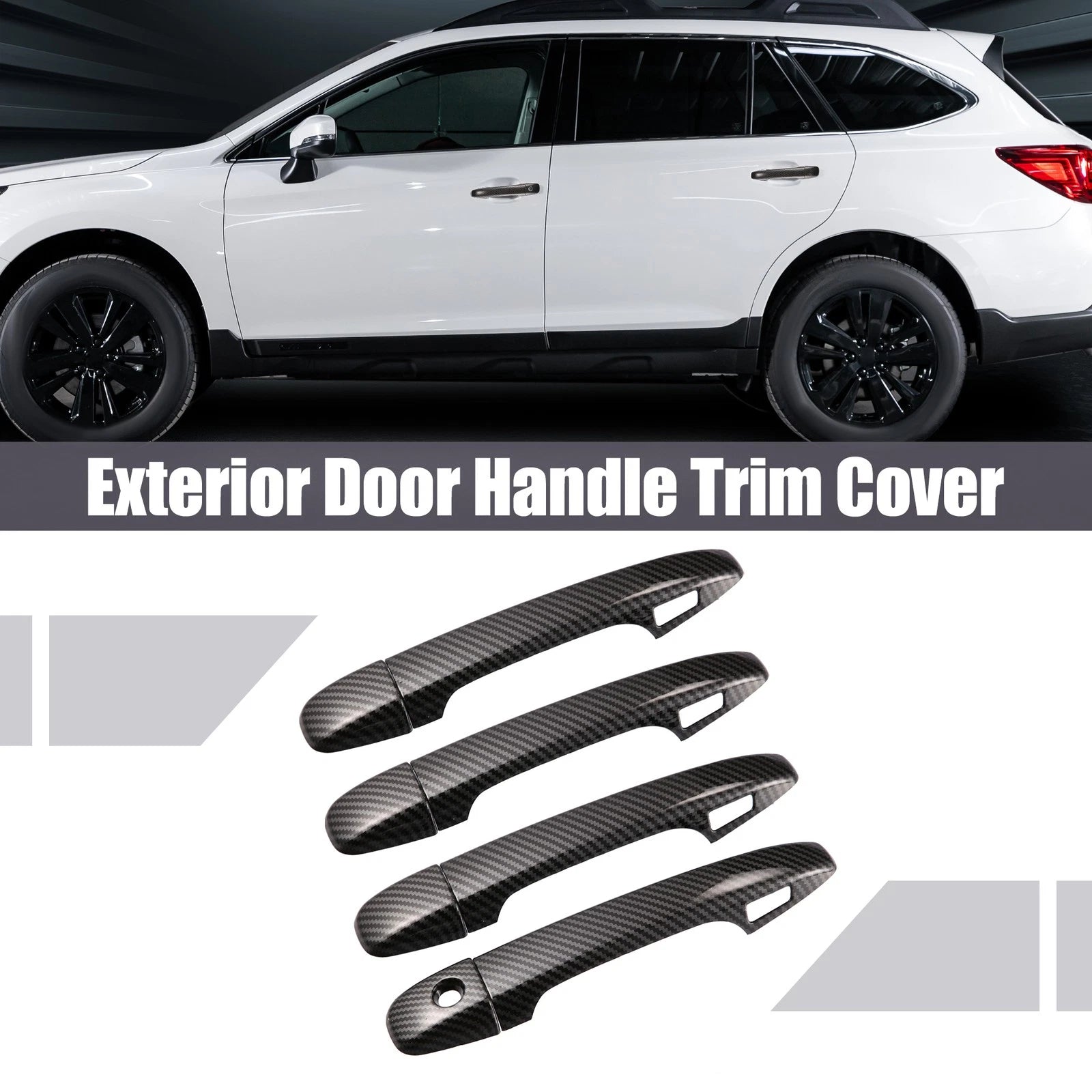 4pcs Exterior Door Handle Cover Kit for Subaru Outback Forester (2015–2022)