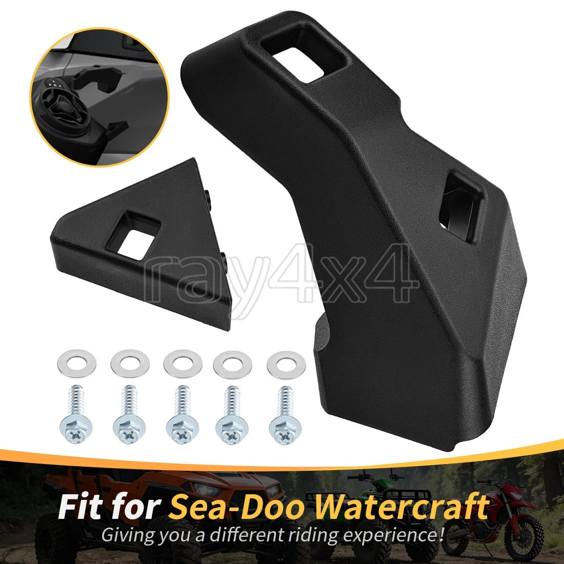 Left Cup and Rod Holder Support Kit for Sea-Doo RXT GTX Wake FISH (295100948)