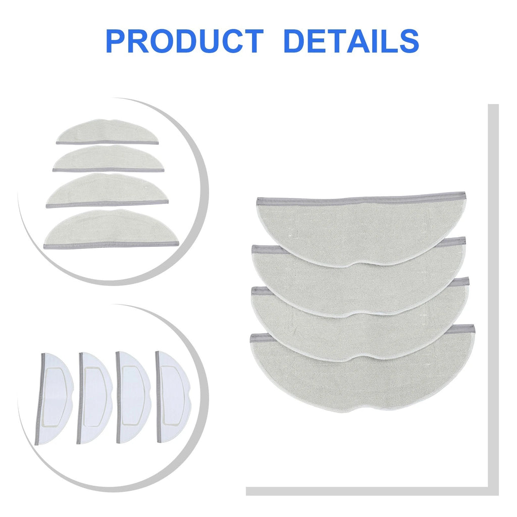 4 Pack Mop Cloths for Mova S20 (2020–2023)